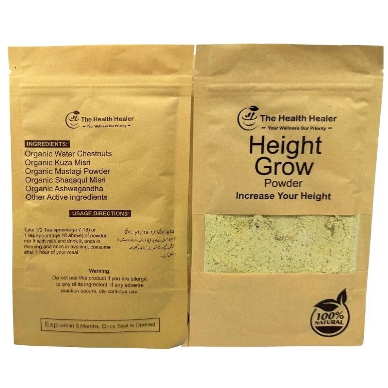 The Health Healer Height Grow Powder – Herbal Nutritional Supplement for Bone & Growth Support
