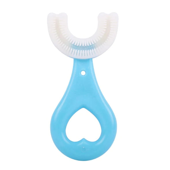 360° U-Shaped Silicone Baby Toothbrush for Kids – Soft & Gentle Oral Care Brush