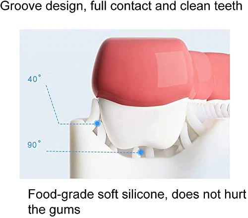 360° U-Shaped Silicone Baby Toothbrush for Kids – Soft & Gentle Oral Care Brush