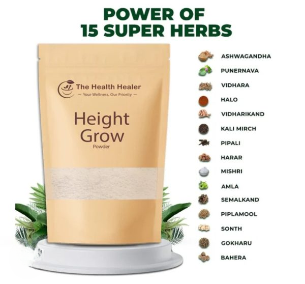 The Health Healer Height Grow Powder – Herbal Nutritional Supplement for Bone & Growth Support