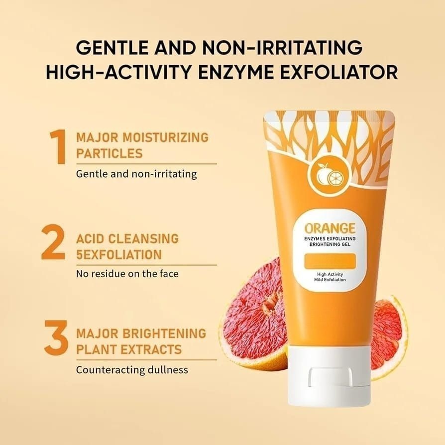 Orange Enzyme Exfoliating Gel – Brightening & Smoothing Facial Care, 60g