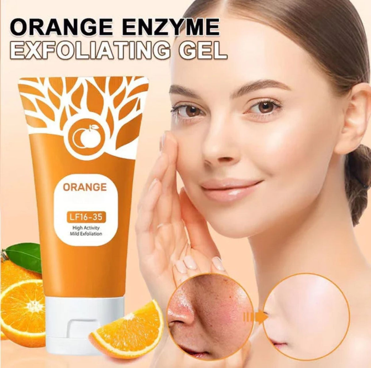 Orange Enzyme Exfoliating Gel – Brightening & Smoothing Facial Care, 60g