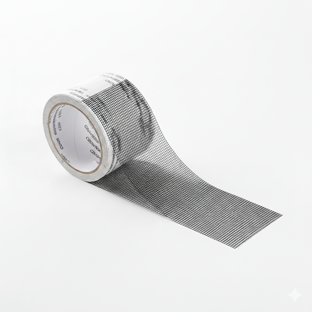 Window & Door Screen Repair Tape – Self-Adhesive Fiberglass Mesh for Quick DIY Repairs, 2 Meter
