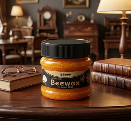 100% Natural Beeswax Wood Polish & Protector – Furniture Restorer & Wood Care Wax, 85g