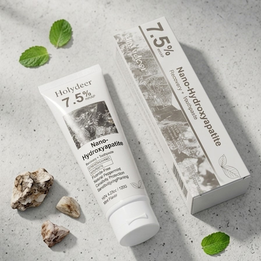 Holydeer Recovery Toothpaste with 7.5% Nano-Hydroxyapatite – Enamel Care & Sensitivity Support, 120g