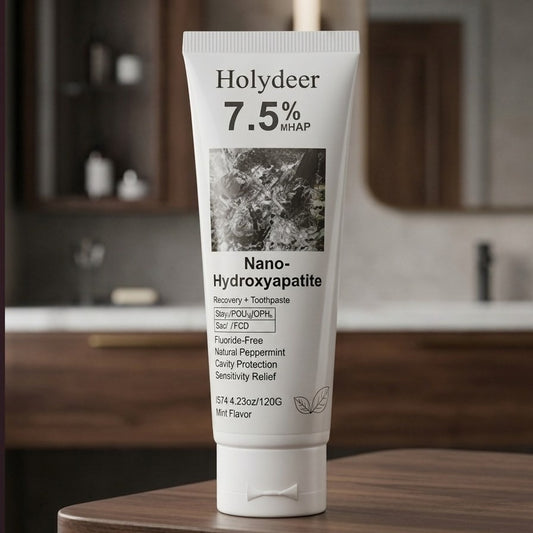 Holydeer Recovery Toothpaste with 7.5% Nano-Hydroxyapatite – Enamel Care & Sensitivity Support, 120g