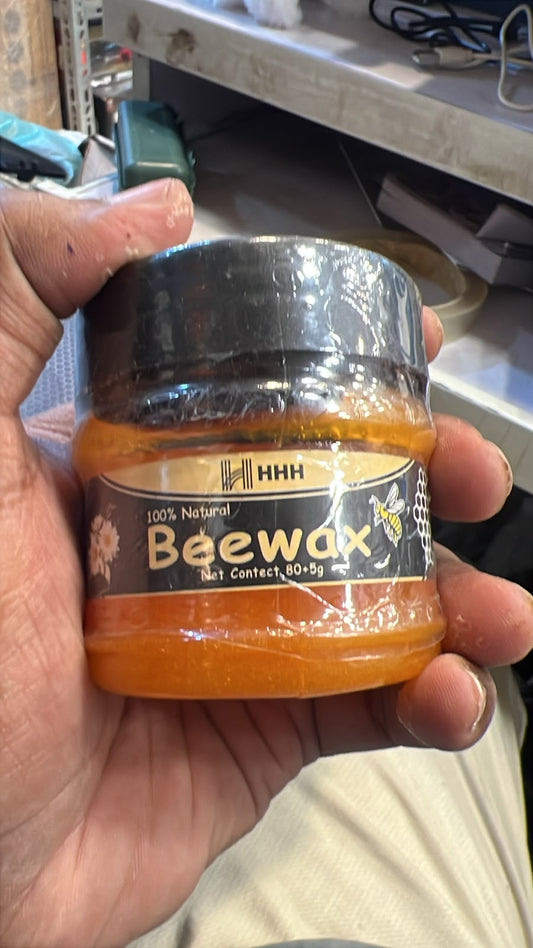 100% Natural Beeswax Wood Polish & Protector – Furniture Restorer & Wood Care Wax, 85g